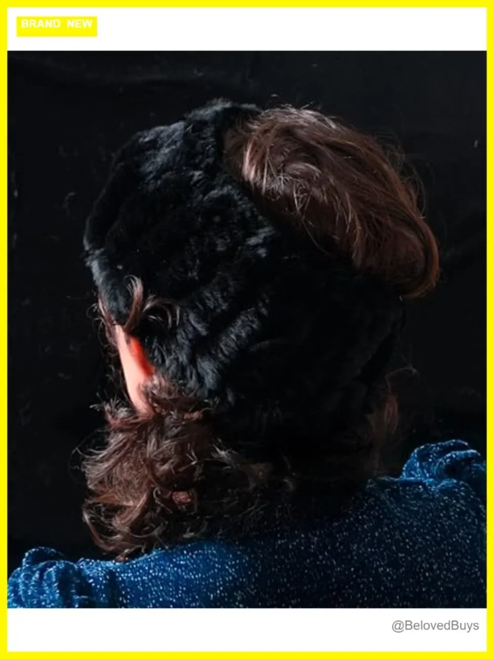 2-in-1 Real Fur Headband & Lambskin Leather Gloves with Fox Fur Cuffs